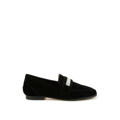 Rag & Co Women's New Ode Rhinestone Penny Strap Loafers In Black