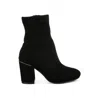 Rag & Co Women's Nidaros Microfiber Sock Boots In Black In Black