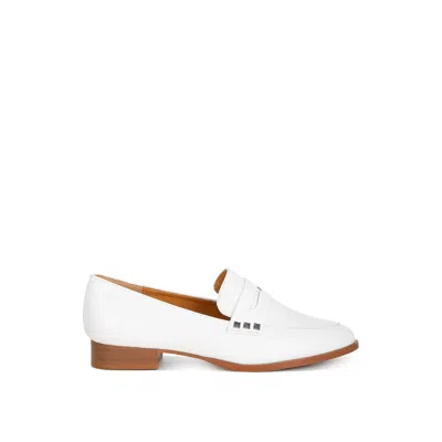 Rag & Co Women's Noshiya Off White Patent Pleather Penny Loafers By