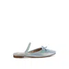 Rag & Co Women's Opalia Glitter Ballet Mules In Baby Blue In Blue