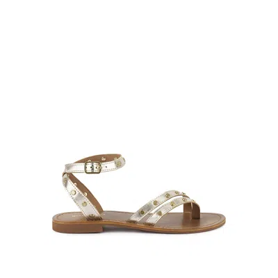 Rag & Co Women's Oprah Studs Embellished Flat Sandals In Gold By
