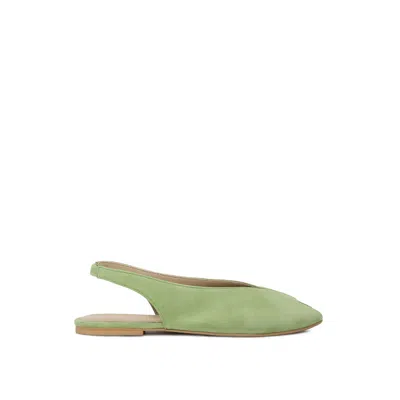 Rag & Co Women's Oriana Slingback Flat Sandals In Parrot Green By