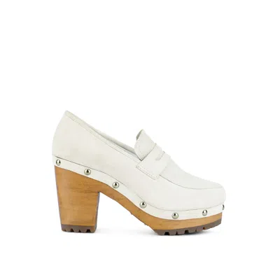 Rag & Co Osage White Clogs Loafers