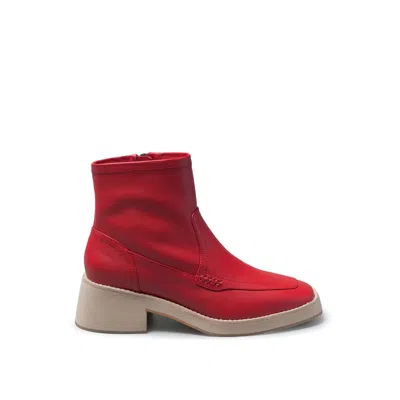 Rag & Co Women's Oxman Zip-up Ankle Boot In Red By