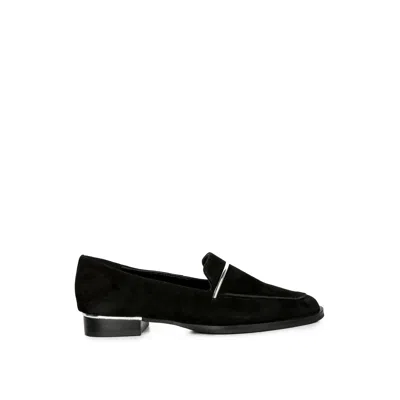 Rag & Co Women's Paulina Suede Leather Loafers In Black By