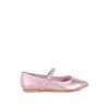 Rag & Co Women's Pink / Purple Gloxinia Metallic Mary Jane Ballerinas In Pink In Pink/purple