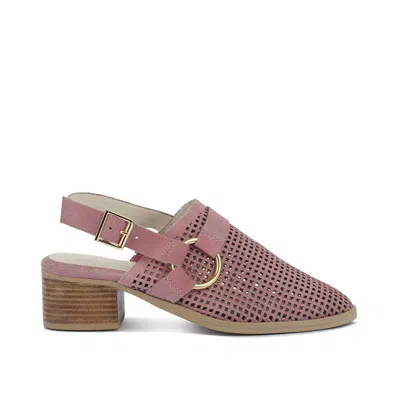 Rag & Co Women's Pink Rosalie Block Heeled Sandal In Blush By