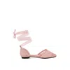 Rag & Co Women's Pink Shrami Pearl & Rhinestone Strap Flat Sandals In Blush By  In Pink
