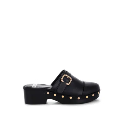 Rag & Co Women's Pinto Studded Genuine Leather Clogs In Black By