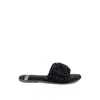 Rag & Co Women's Pipa Big Bow Beaded Flats In Black In Black