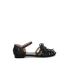 Rag & Co Women's Ramita Horsebit Fringe Flat Sandals In Black In Black
