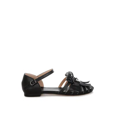 Rag & Co Women's Ramita Horsebit Fringe Flat Sandals In Black By  In Multi