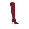 Rag & Co Women's Red Tsarina Zip Around Long Boot In Burgundy By  In Pink