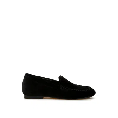 Rag & Co Women's Robua Velvet Flat Loafers In Black
