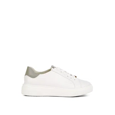 Rag & Co Women's Schick  Lace Up Leather Sneakers In Grey By