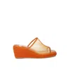 Rag & Co Women's Seraphine Breathable Mesh Slip-on Wedges In Orange In Multi