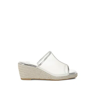 Rag & Co Women's Seraphine Breathable Mesh Slip-on Wedges In Silver