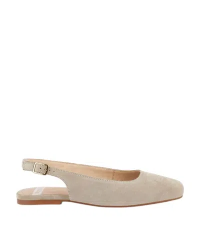 Rag & Co Women's Sozani Genuine Suede Leather Slingback Flats In Beige In Sand