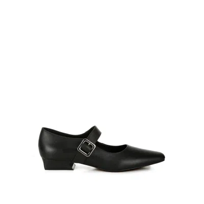 Rag & Co Women's Vernis Genuine Leather Mary Jane Sandals In Black