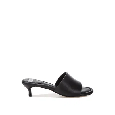 Rag & Co Women's Vizzini Kitten Heel Sandals In Black Leather By