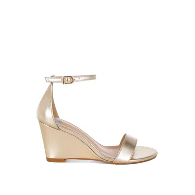 Rag & Co Women's Volora Dressy Wedge Heel Sandals In Gold By