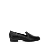 Rag & Co Women's Wolferton Delicate Stud Detail Leather Loafers In Black