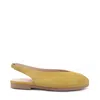 Rag & Co Women's Yellow Gretchen Mustard Slingback Flat Sandals By  In Yellow