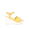 Rag & Co Mazaro Platform Sandal In Orange