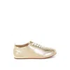 Rag & Co Women's Yorika Studded Metallic Pleather Sneakers In Gold By  In Gold
