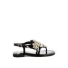 Rag & Co Women's Zalata Pearl Studded Flats In Black In Black