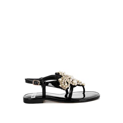 Rag & Co Women's Zalata Pearl Studded Flats In Black