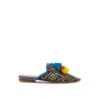 Rag & Co Women's Zooey Woven Flat Mules In Colorful In Multi