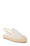 Rag & Co Zalli Slingback Espadrille Flat In Nude