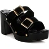 Rag & Co Zoane Stud Slide Sandal In Black