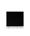 Rag & Bone Addison Tassel Scarf In Black