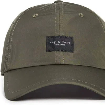 Rag & Bone Khaki Addison Cap In Olive