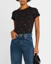 Rag & Bone Allover Ladybug Tee In Blackmult
