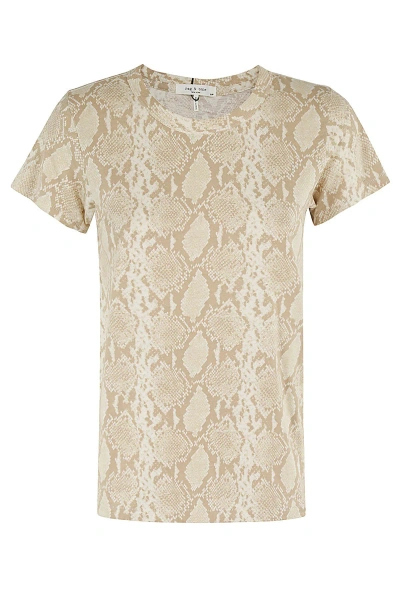 Rag & Bone Allover Snake Tee In Snake Print