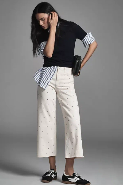 Rag & Bone Andi High-rise Wide-leg Ankle Jeans In White