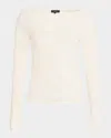 Rag & Bone Angel Long-sleeve Lace Top In Ivory