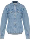 Rag & Bone Annie Denim Shirt In 蓝色