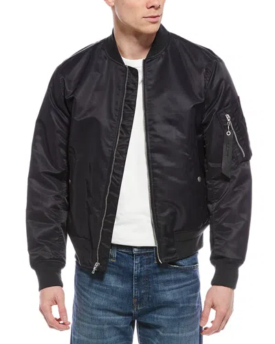 Rag & Bone Archetype Recycled Manston Bomber Jacket In Black