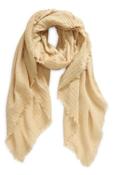 Rag & Bone Astra Cotton Gauze Scarf In Sand