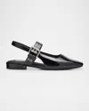 Rag & Bone Astra Houndstooth Buckle Slingback Ballerina Flats In Multi