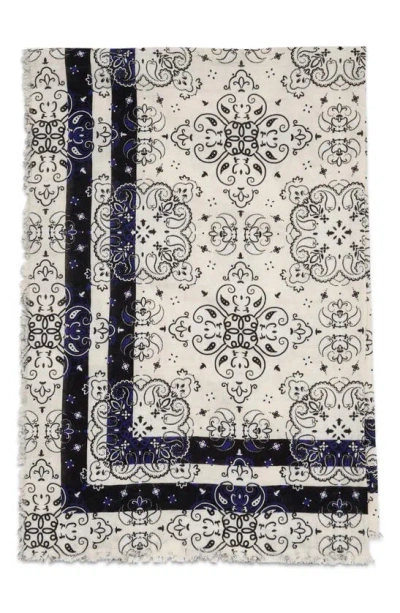 Rag & Bone Astra Paisley Scarf In Black