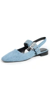 Rag & Bone Blue Astra Slingback Slippers In Dnm