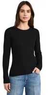 Rag & Bone Audrina Crew Sweater Black In Black