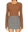 Rag & Bone Audrina Top In Camel In Brown