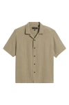 RAG & BONE RAG & BONE AVERY COTTON SHORT SLEEVE BUTTON-UP SHIRT