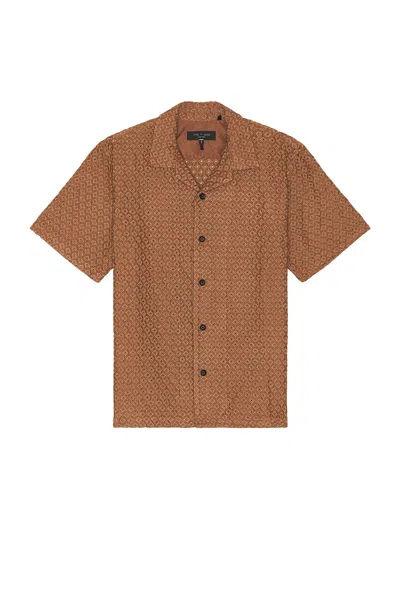 Rag & Bone Avery Diamond Shirt In Clay